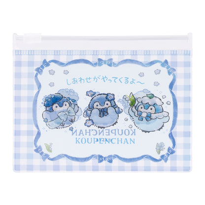 코우펜짱 하나마루 하늘빛 부케 트레이딩 슬라이더 파우치 (전 6종)