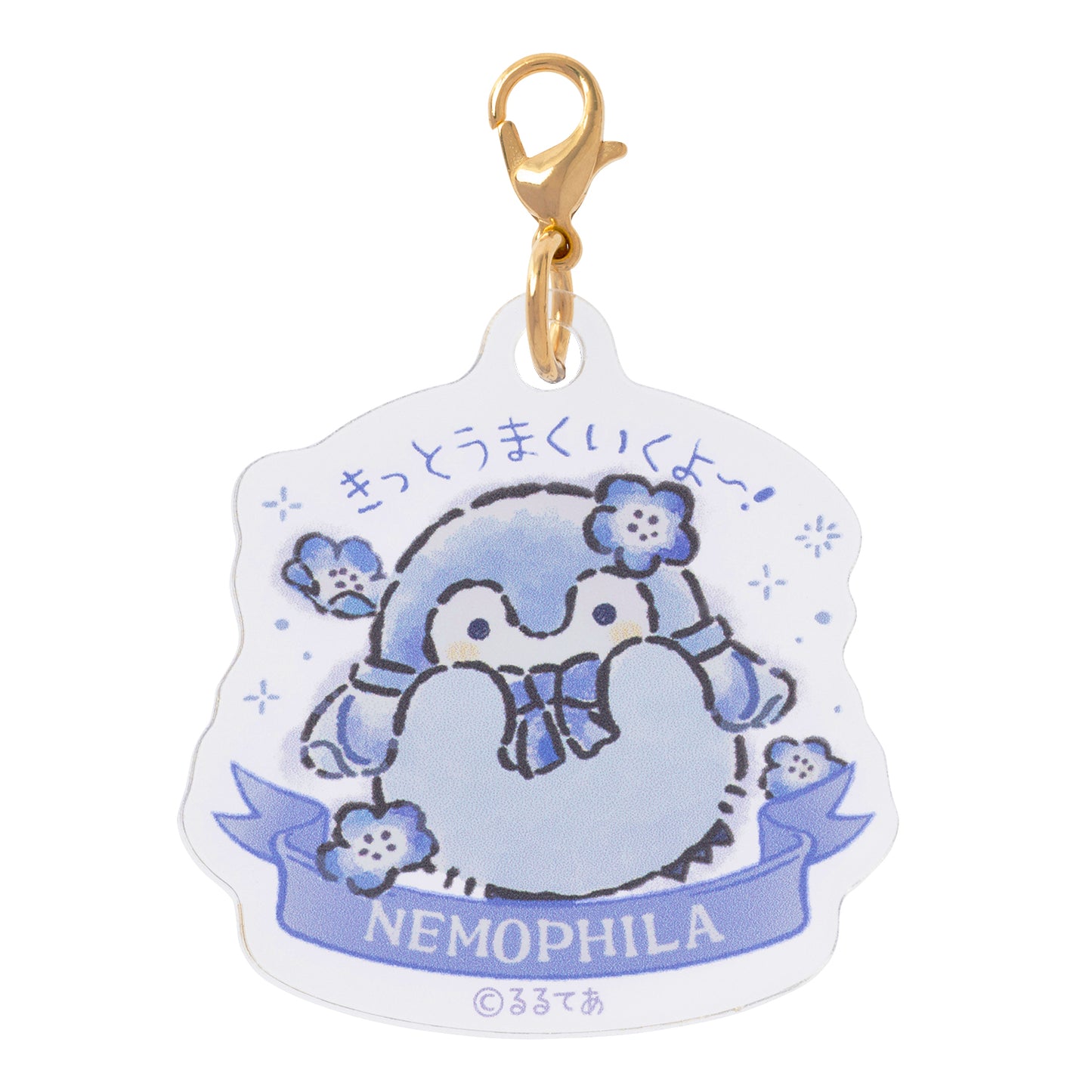 코우펜짱 하나마루 하늘빛 부케 트레이딩 아크릴 참 (전 6종)