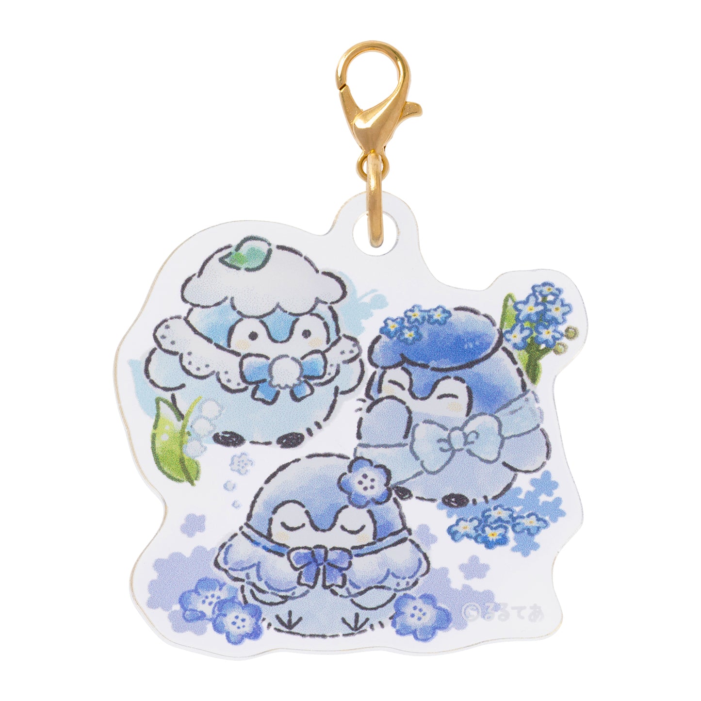 코우펜짱 하나마루 하늘빛 부케 트레이딩 아크릴 참 (전 6종)