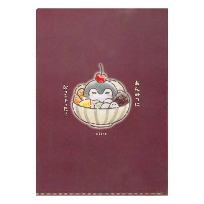 点赞鹅 花丸糖蜜店 哑光透明文件夹