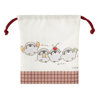 Koupen-chan Hanamaru Anmitsu Shop Medium-sized Drawstring Pouch