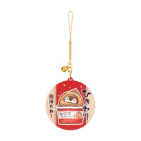 Koupen-chan I've become natto Key chain with wooden bell (Hikiwari natto fan)