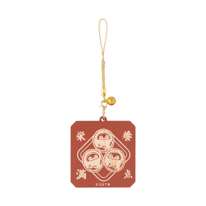 Koupen-chan I've become natto Key chain with wooden bell (small natto fan)