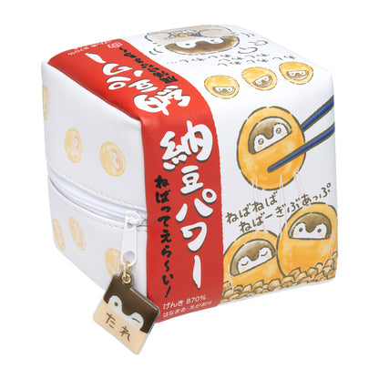 Koupen-chan I've become natto! Natto pack style square pouch