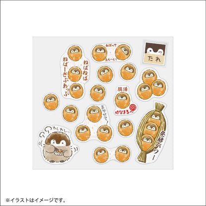Koupen-chan It turned into natto. A slightly plump mini clear sticker.