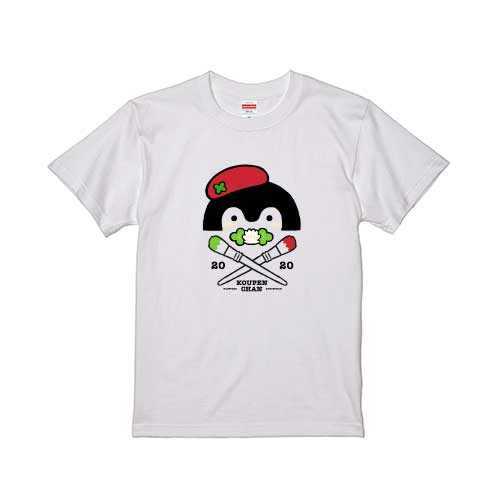 ＜50%OFF＞コウペンちゃん 原画展 ベレー帽Tシャツ（ホワイト）