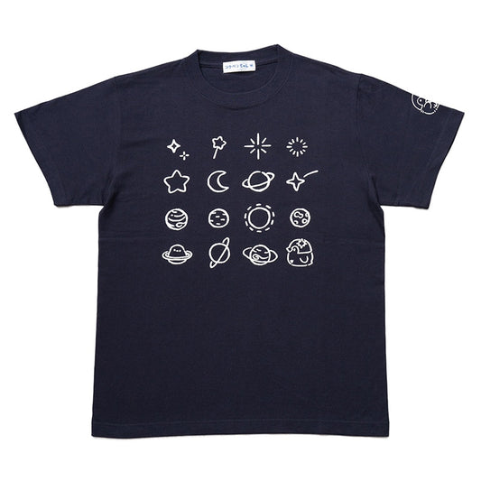 コウペンちゃん Tシャツ スペースマテリアル ネイビー