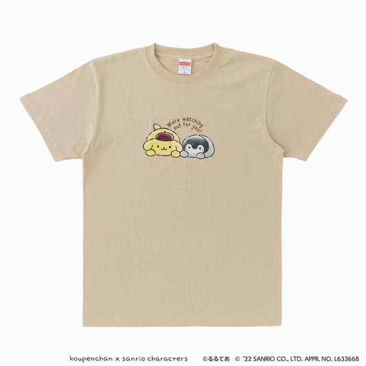 コウペンちゃん×サンリオキャラクターズ Tシャツ（ポムポムプリン）