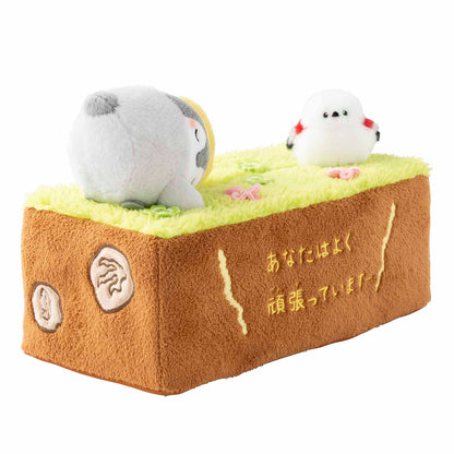 コウペンちゃん ぬいぐるみティッシュカバー（大地もほめてるなぁ）