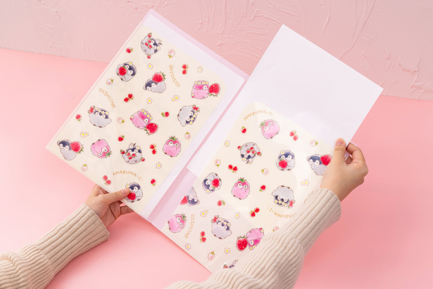 コウペンちゃん いちごなポケット付きクリアファイル