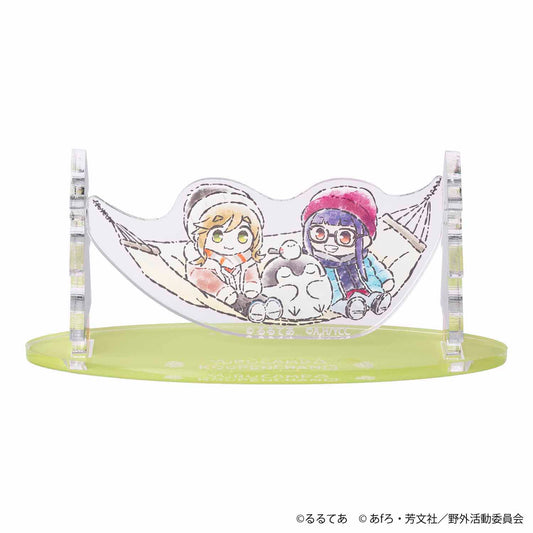 ゆるキャン△×コウペンちゃん ゆらゆらアクリルスタンド（大垣千明・犬山あおい・ハンモック）