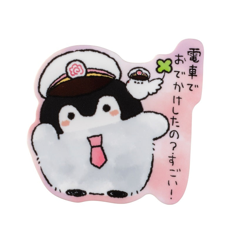 コウペンちゃん はなまるステーション アクリルバッジ（駅員コウペンちゃん）