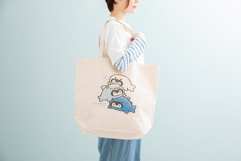 コウペンちゃん 水族館のにんきもの大きめトートバッグ