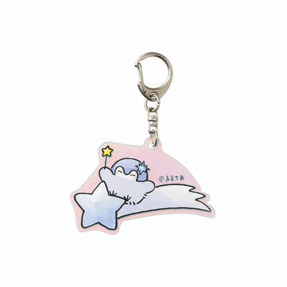 コウペンちゃん 花丸まんてん星 オーロラアクリルキーホルダー（流れ星）