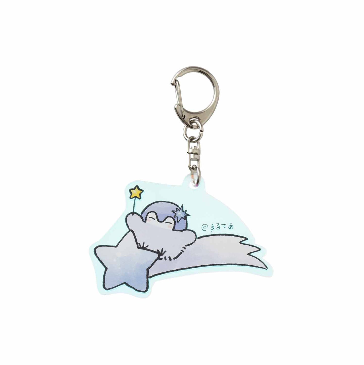 コウペンちゃん 花丸まんてん星 オーロラアクリルキーホルダー（流れ星）