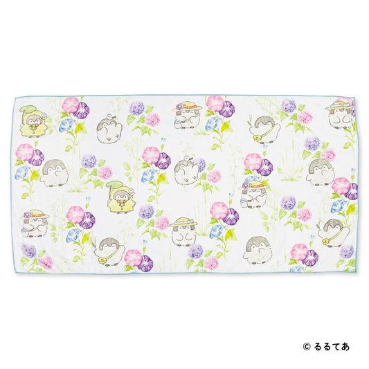 コウペンちゃん ファストドライバスタオル（あじさい）　