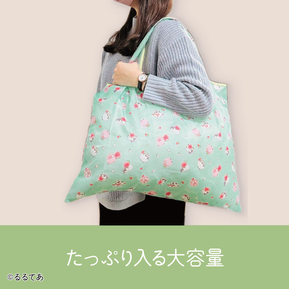 コウペンちゃん 大きめショッピングバッグ しあわせいちごさん
