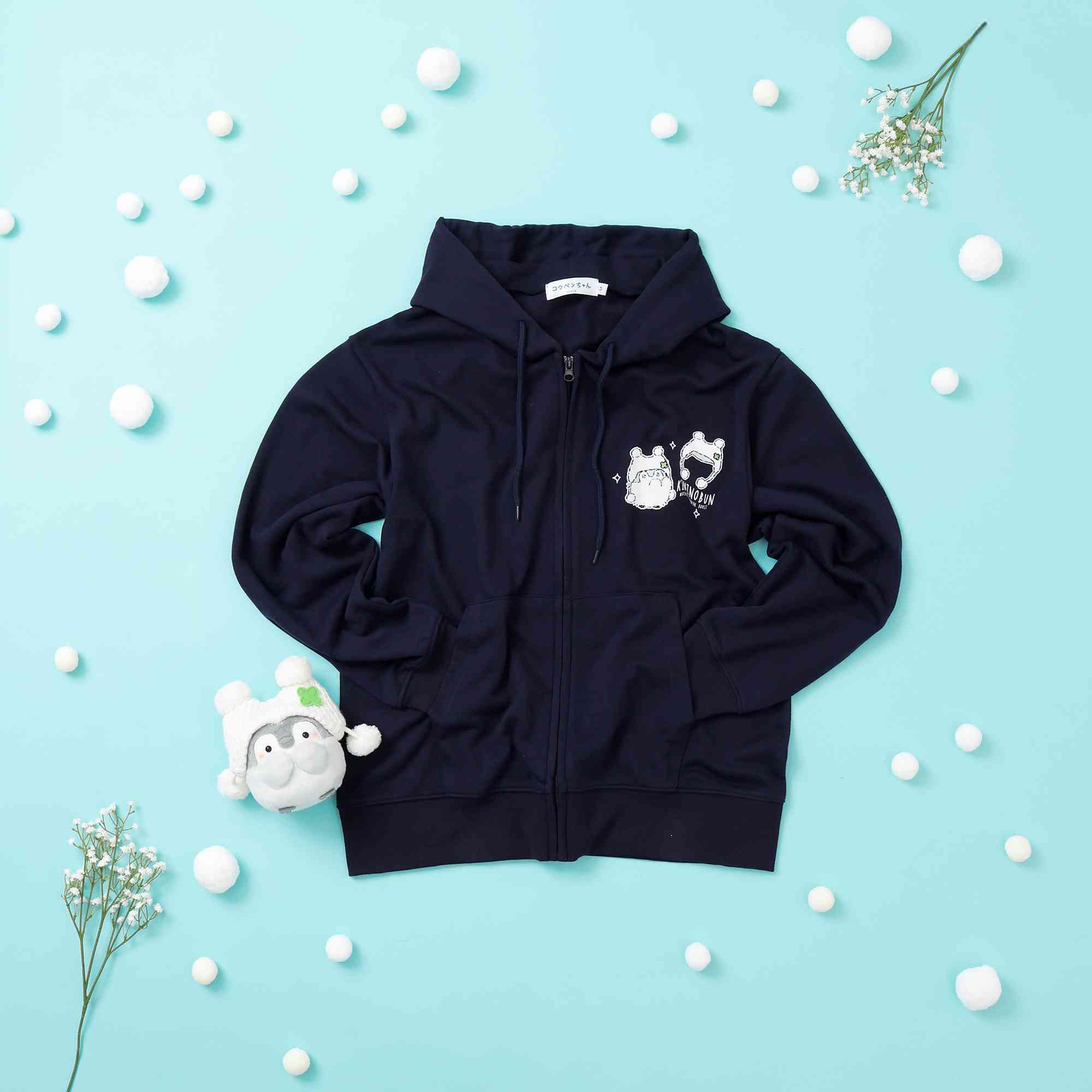 Koupen-chan,코우펜짱,点赞鹅,正能量企鵝 ZIP Parka Cotton Snow