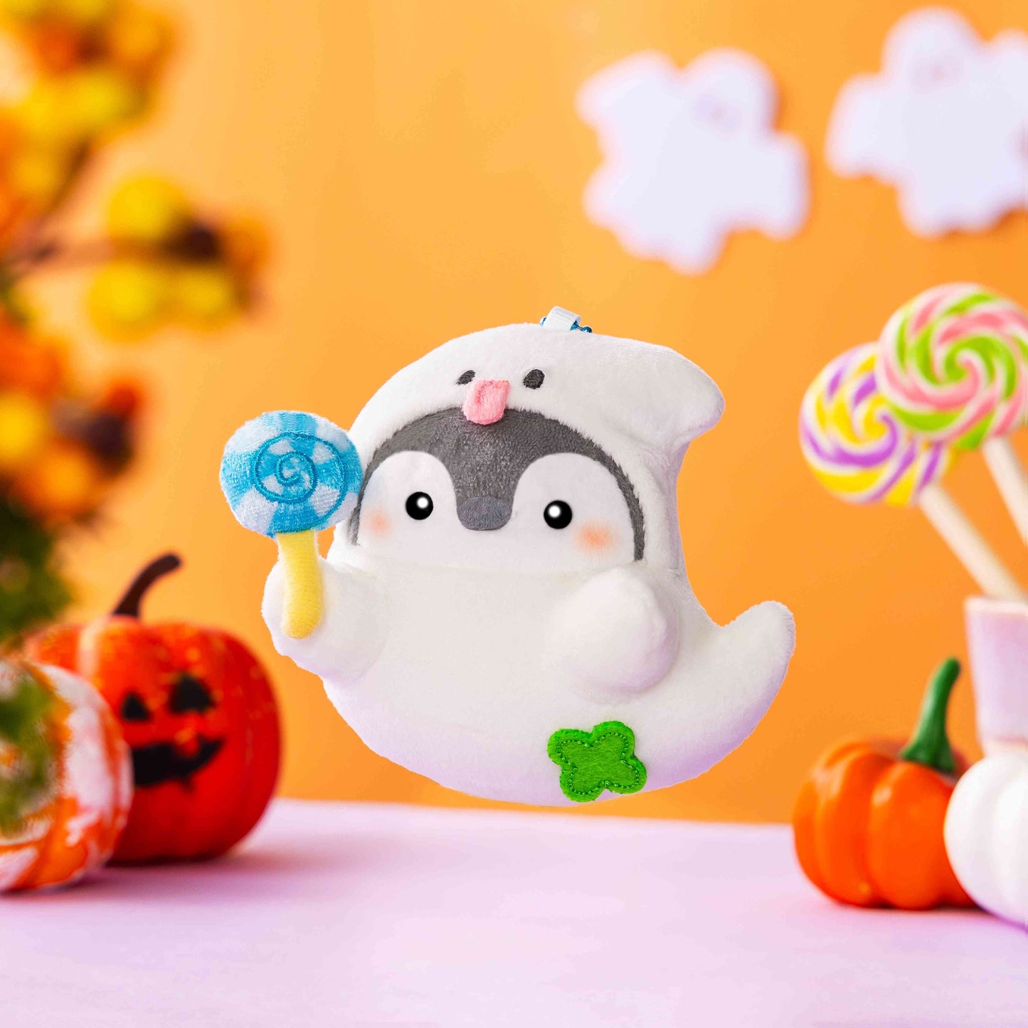 コウペンちゃん 暗いところでほんわか光る！おばけになっちゃった〜な平たいマスコット