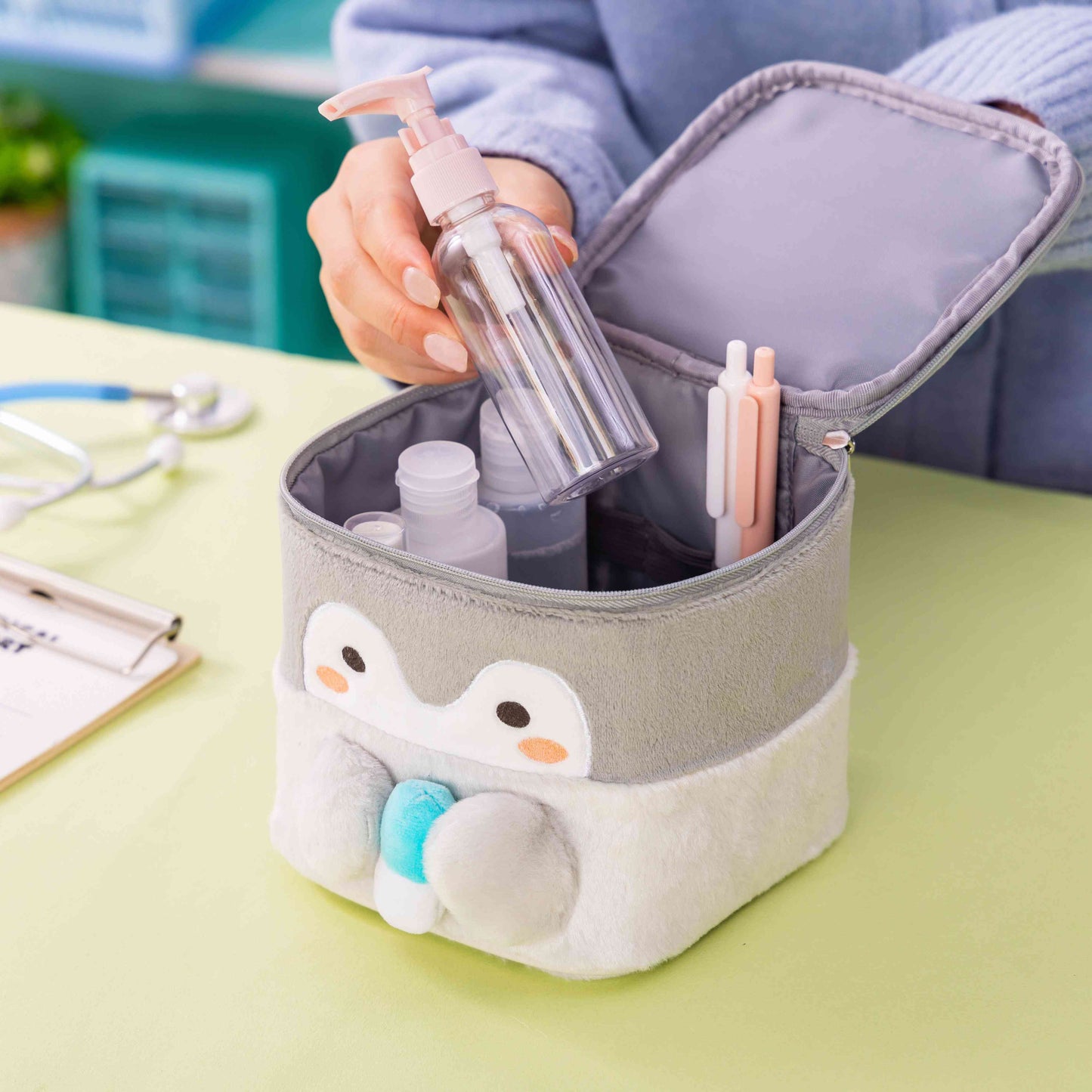 コウペンちゃん よつばクリニック お薬も入れられる！立体ポーチ