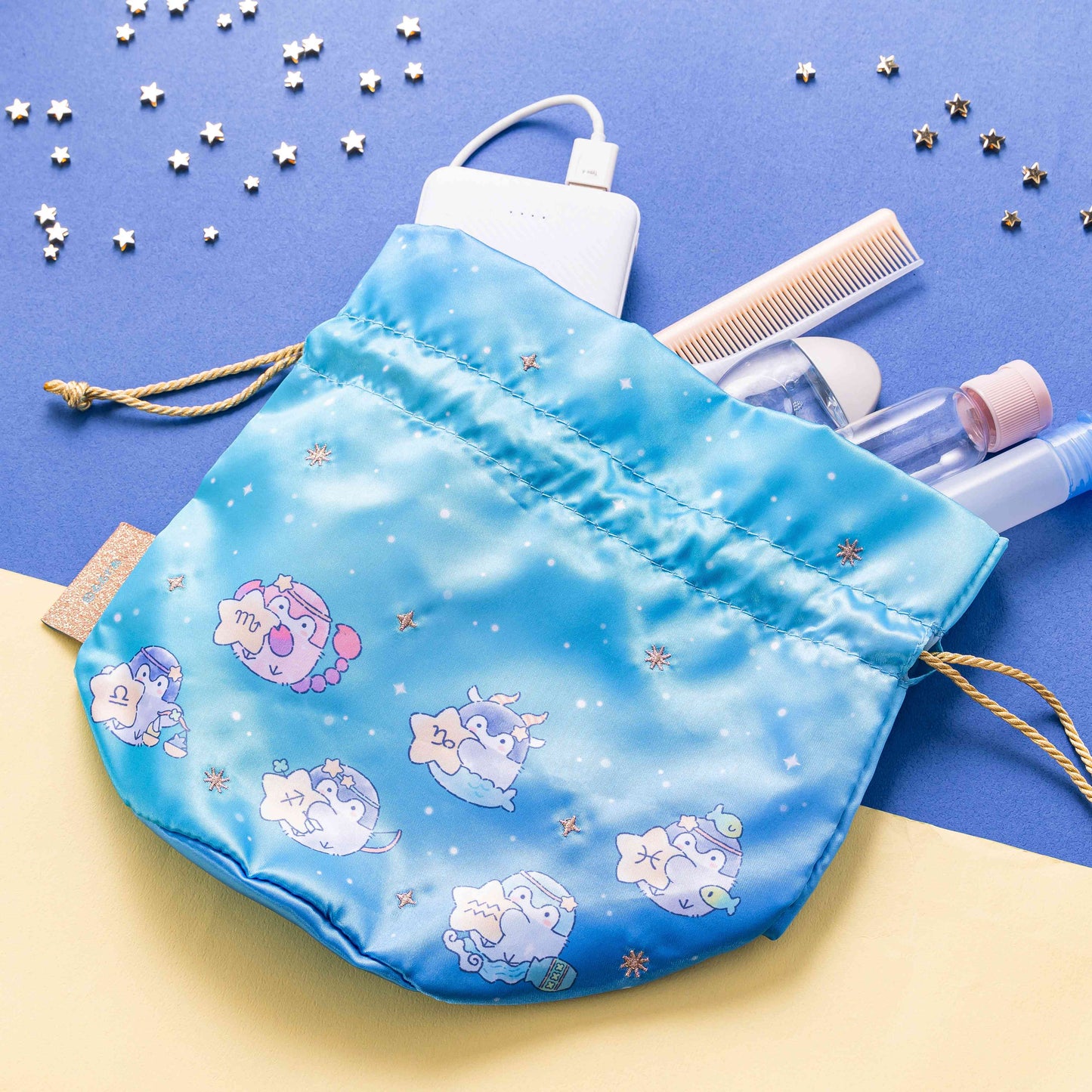 コウペンちゃん 君をみまもる星座な丸底巾着