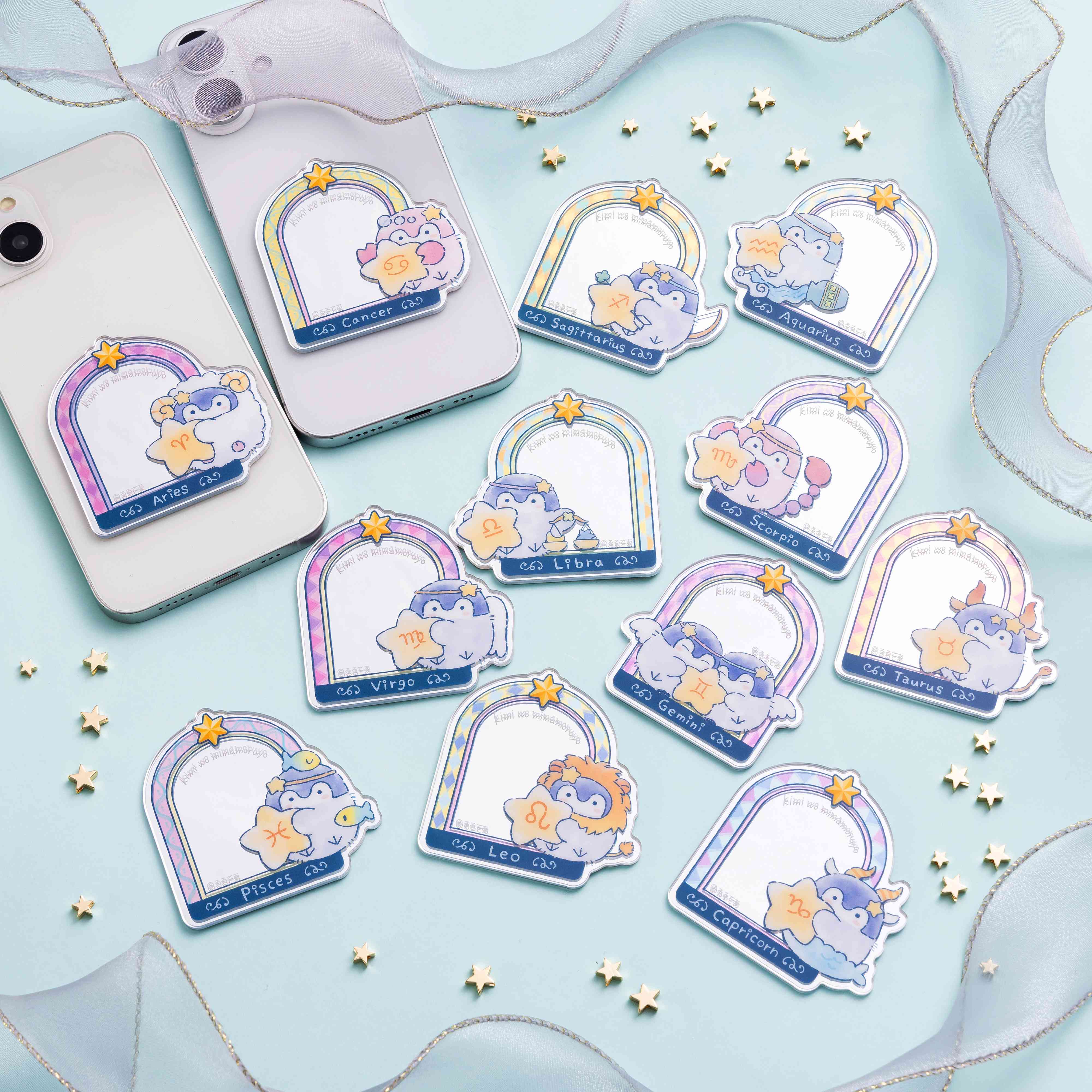 ちゃんみな アクリルミラーステッカー ロイファ 限定 4種セット Lil ala mode フェミニンリボン トレーディングアクリルミラー