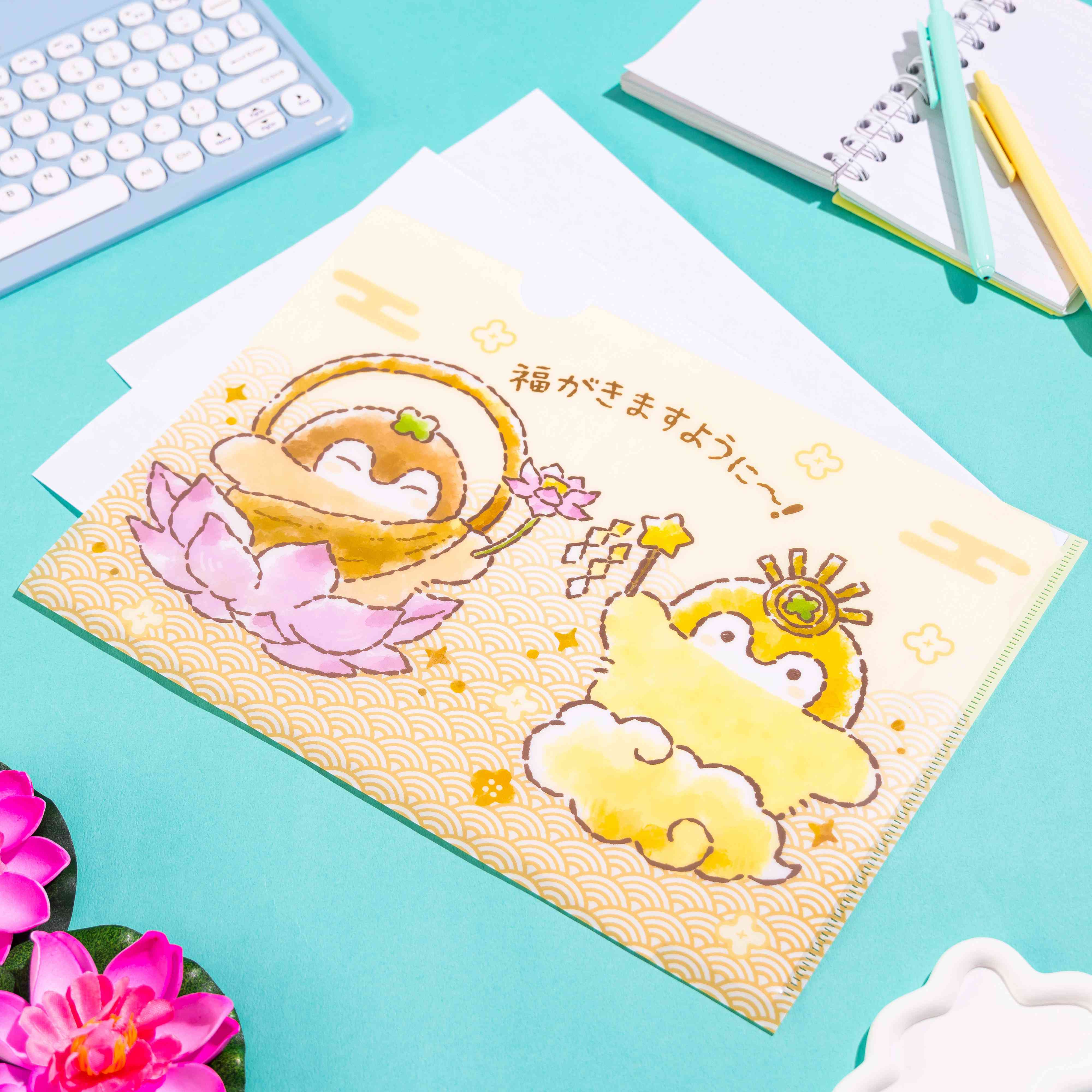 コウペンちゃん 神様仏様なクリアファイル – コウペンちゃん はなまる