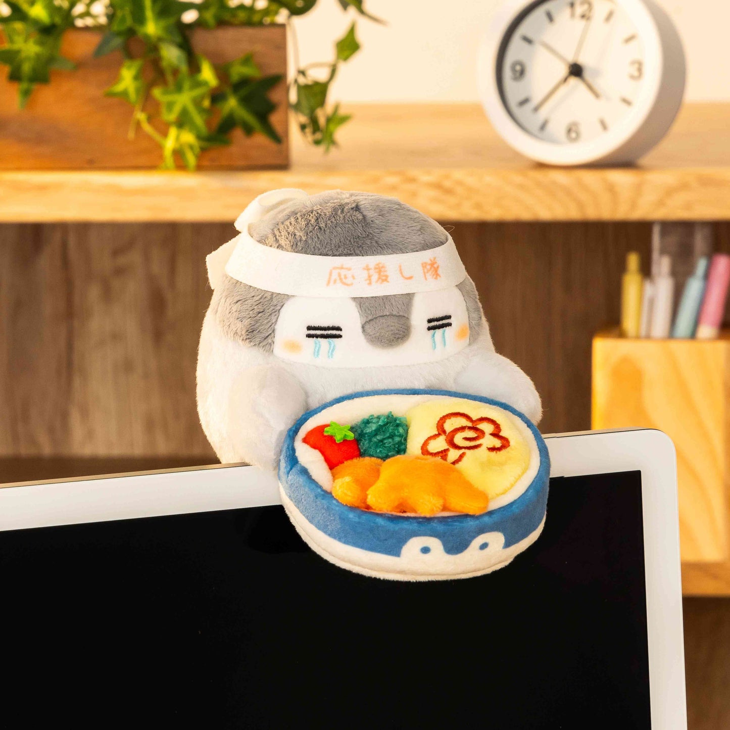 애니메이션 “Koupen-chan,코우펜짱,点赞鹅,正能量企鵝' 도시락 선물이에요! 데스크탑 플러시 장난감