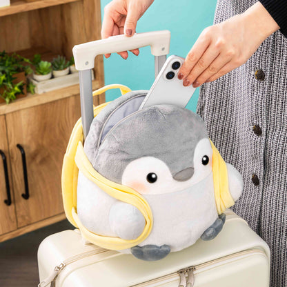 애니메이션 “Koupen-chan,코우펜짱,点赞鹅,正能量企鵝'휴대용 케이스에 넣어 다닐 수 있는 봉제인형 파우치