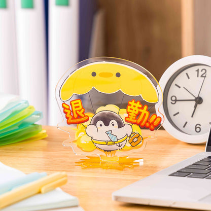 애니메이션 “Koupen-chan,코우펜짱,点赞鹅,正能量企鵝통학도 출장도 하나마루 라이프! 퇴근! 대형 아크릴 스탠드