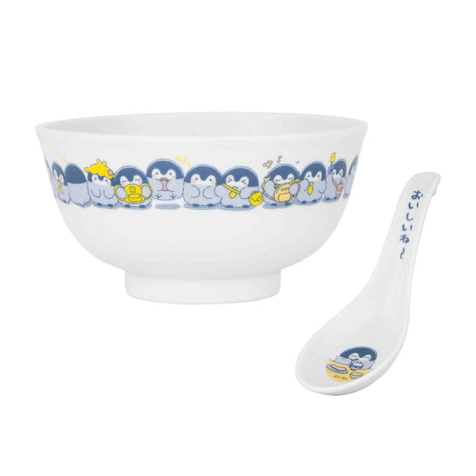 애니메이션 “Koupen-chan,코우펜짱,点赞鹅,正能量企鵝통학도 출장도 하나마루 라이프! 라면그릇&황기세트