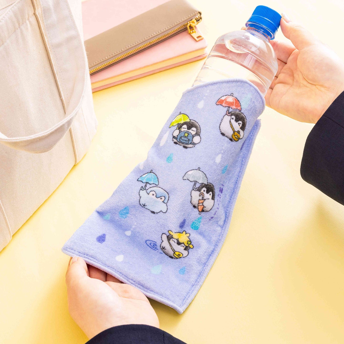 애니메이션 “Koupen-chan,코우펜짱,点赞鹅,正能量企鵝통학도 출장도 하나마루 라이프! 흡수성 병 수건