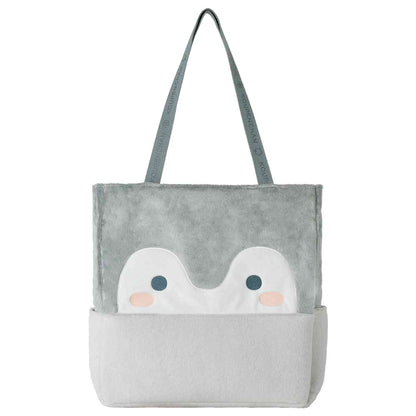 애니메이션 “Koupen-chan,코우펜짱,点赞鹅,正能量企鵝통학도 출장도 하나마루 라이프! 푹신한 스퀘어 토트백