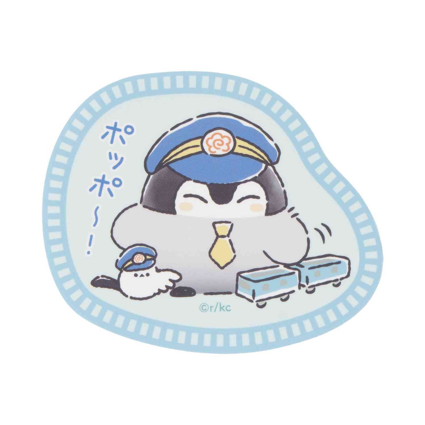 애니메이션 “Koupen-chan,코우펜짱,点赞鹅,正能量企鵝통학도 출장도 하나마루 라이프! 스마트폰에 붙이는 사이즈의 스티커 (뽀뽀~!)