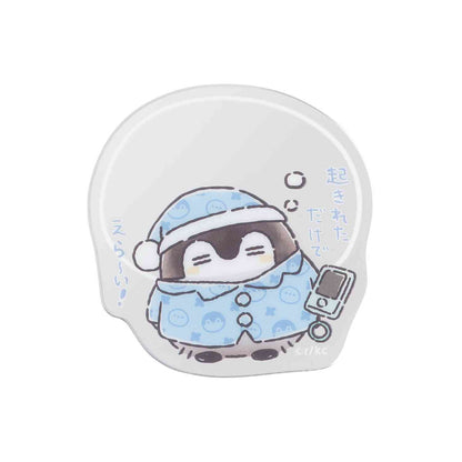 애니메이션 “Koupen-chan,코우펜짱,点赞鹅,正能量企鵝통학도 출장도 하나마루 라이프! 트레이딩 아크릴 거울 스티커 (총 10종)