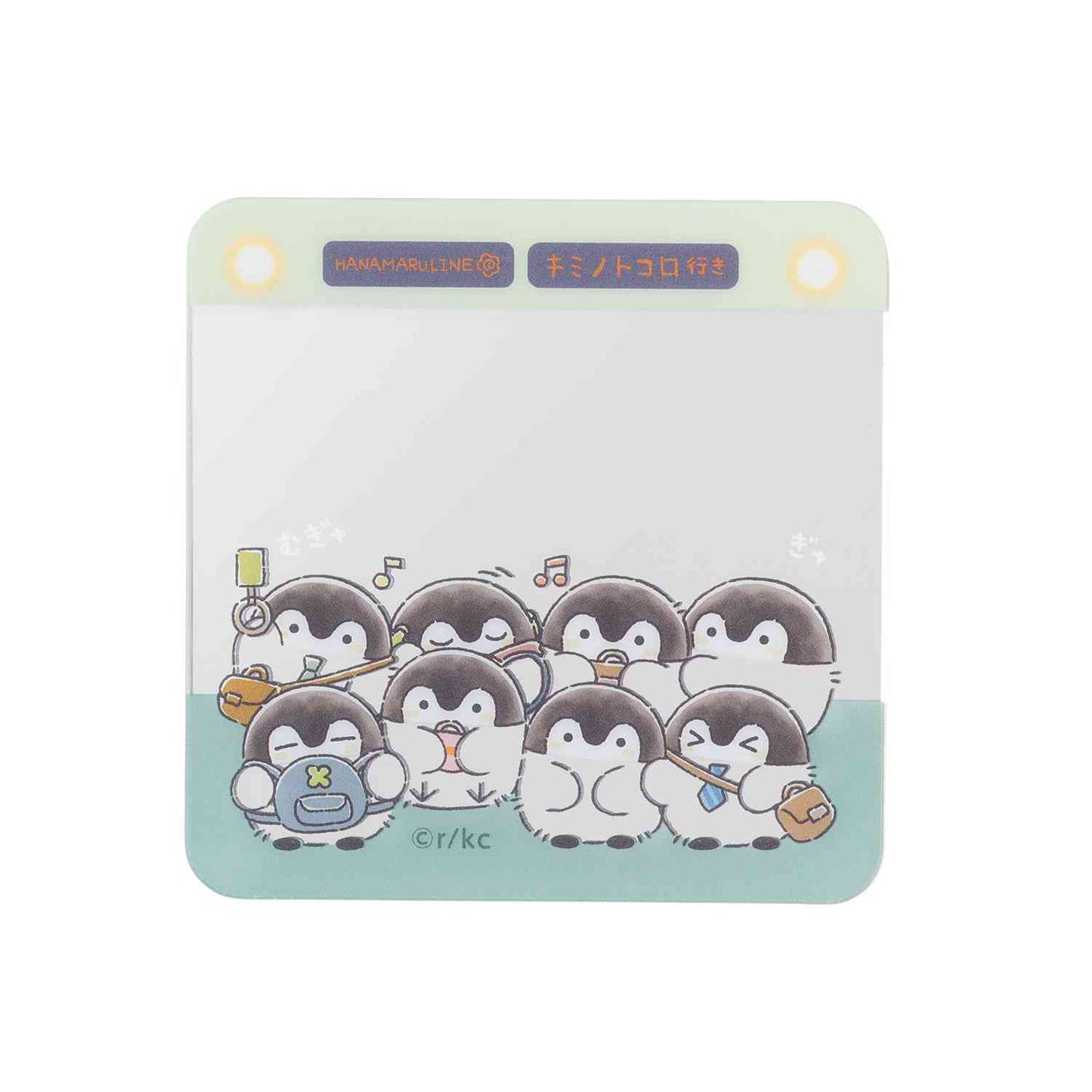 애니메이션 “Koupen-chan,코우펜짱,点赞鹅,正能量企鵝통학도 출장도 하나마루 라이프! 트레이딩 아크릴 거울 스티커 (총 10종)