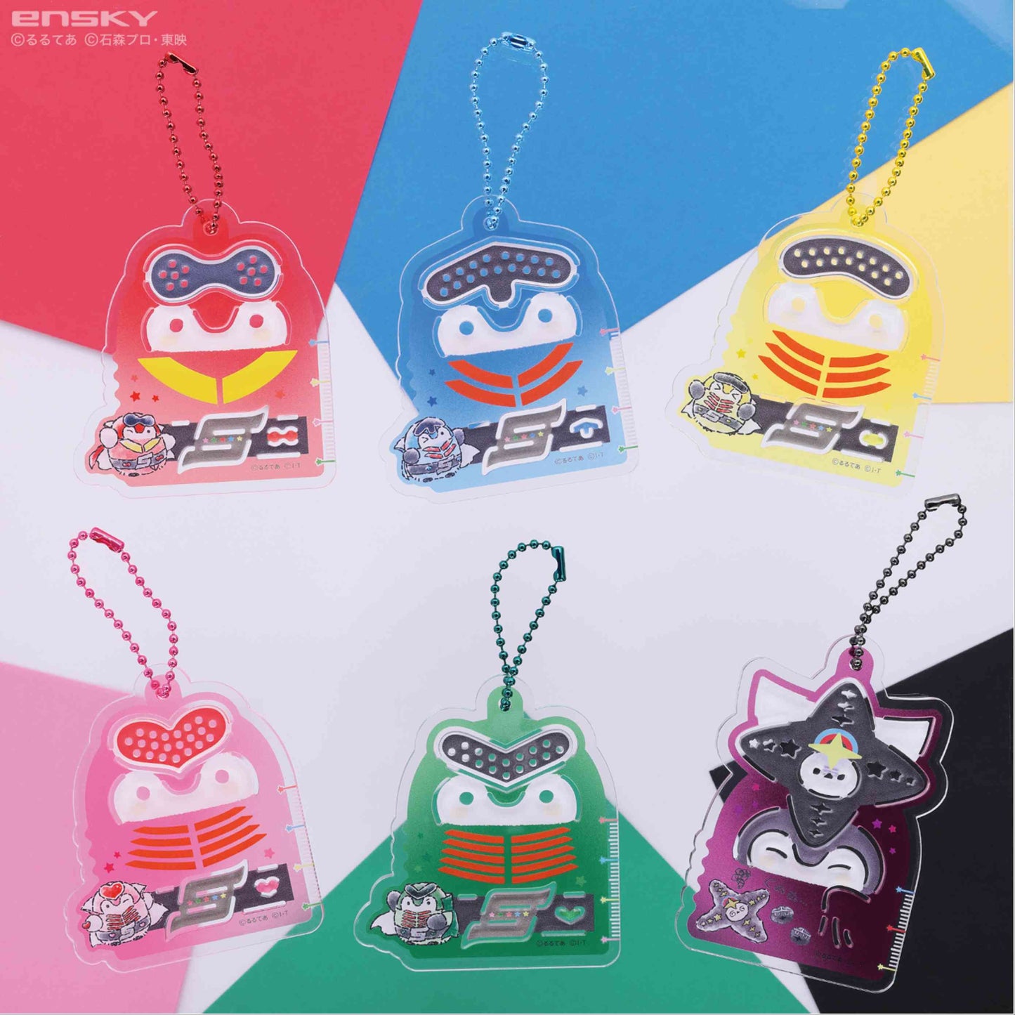 ゴレンジャー×コウペンちゃん テンプレートキーホルダー　1BOX6個入