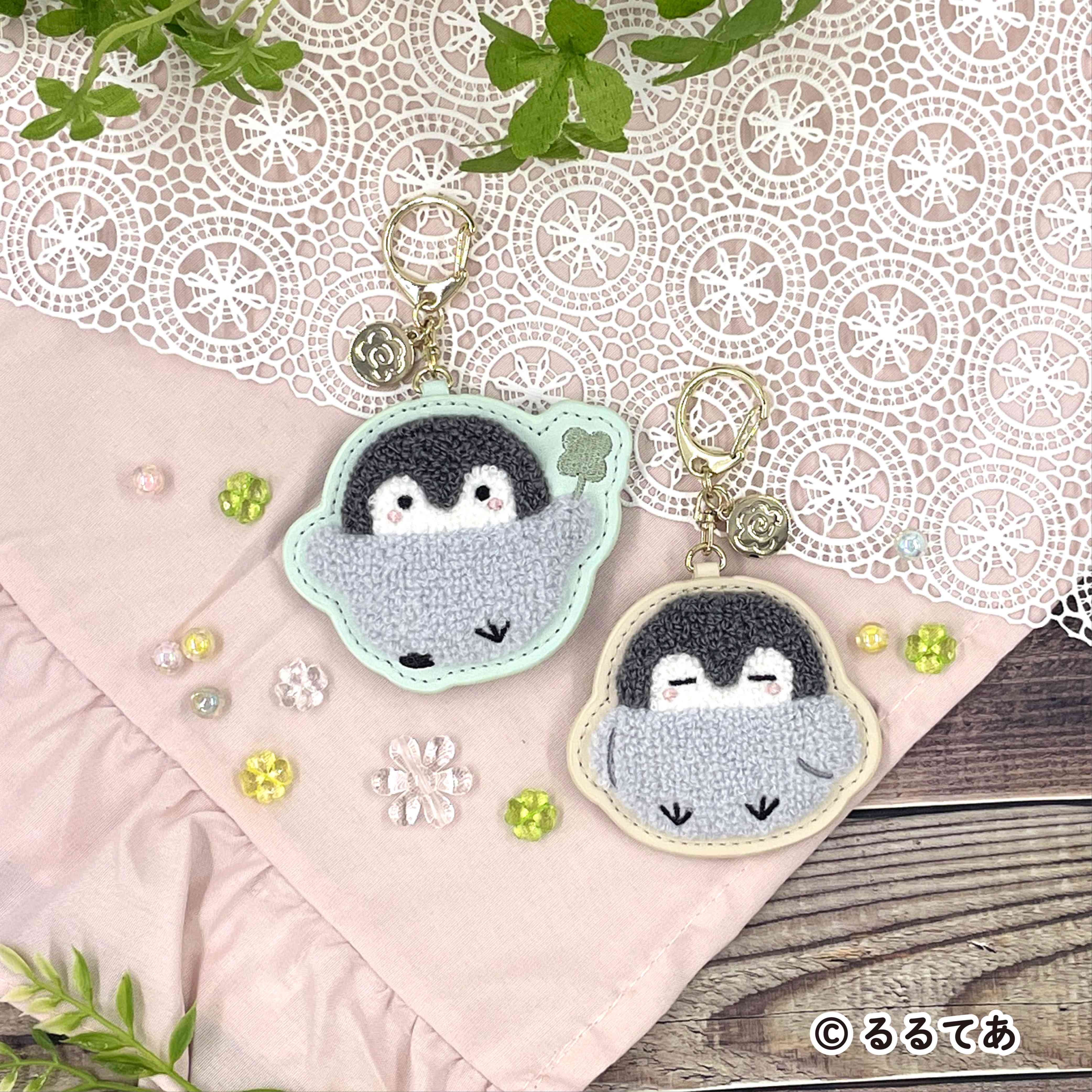 Koupen-chan Sagara keychain soft pastel (clover) – コウペンちゃん
