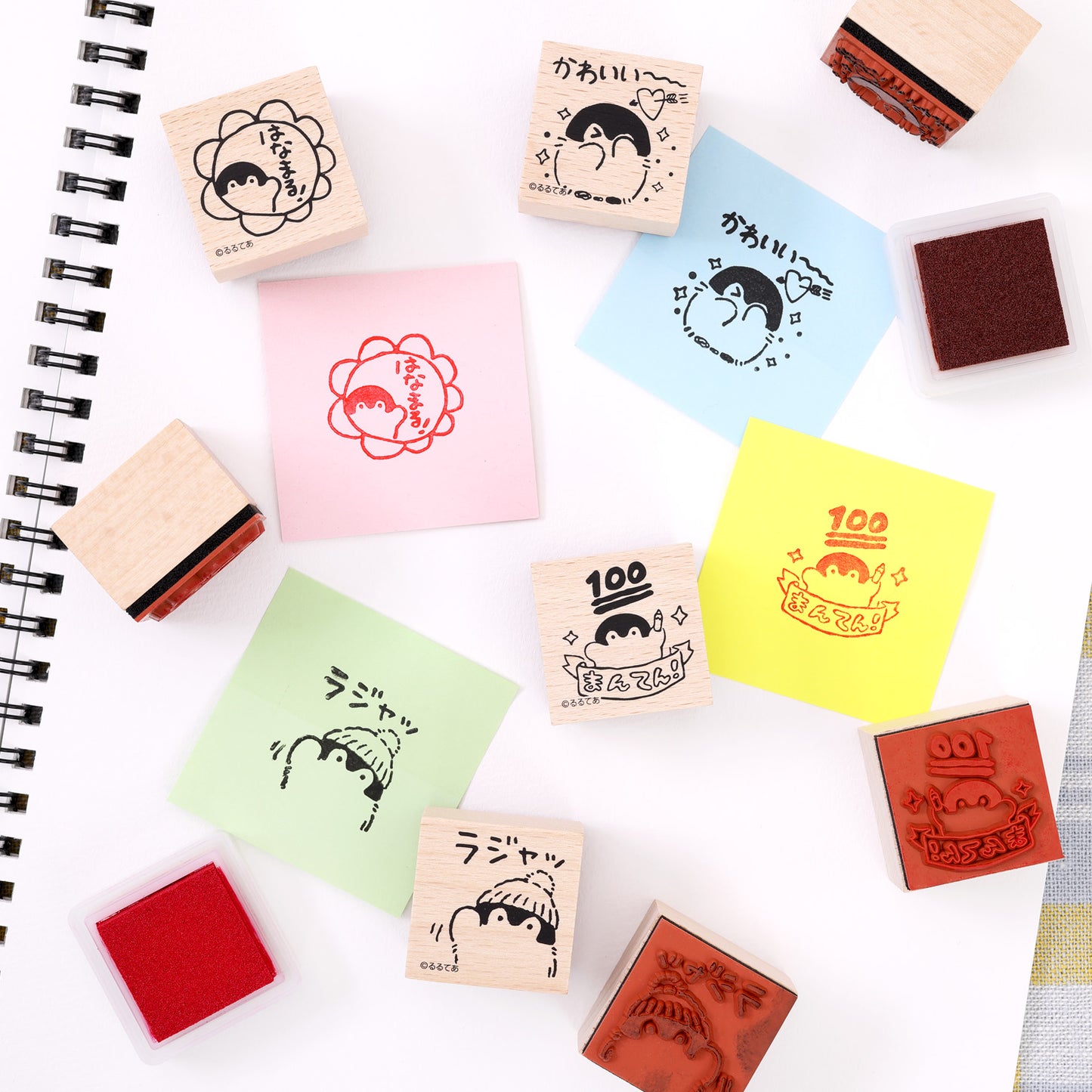 コウペンちゃん 木製スタンプ ④はなまる！