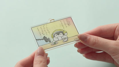 コウペンちゃん はなまるモーニングラジオなレンチキュラーキーホルダー